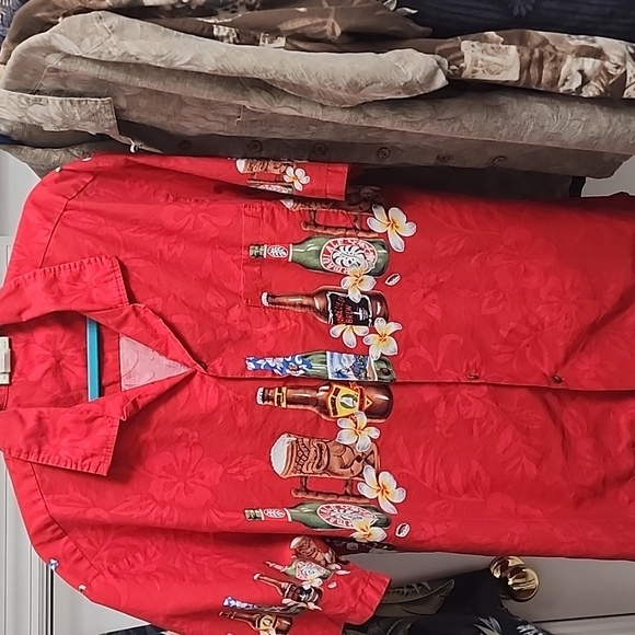 Lot Of 7 Men's Hawaiian Shirrs - Picture 1 of 16